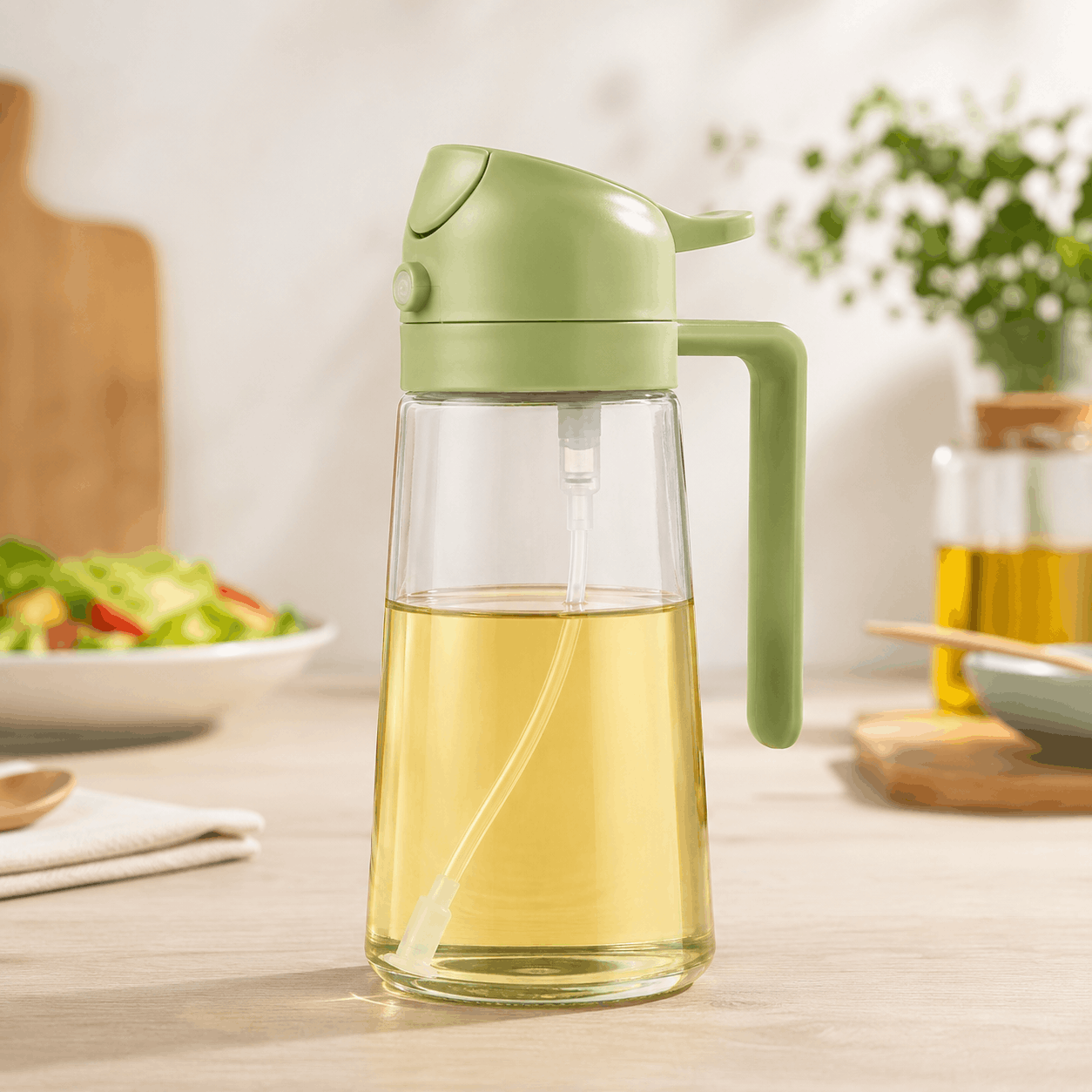 Premium 2 in 1 Oil Spray Pot – 470ml